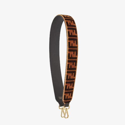  FENDI芬迪 22年秋冬 女士 肩带 纹理皮质肩带 8A_V077A0KCF0TWL