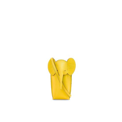  LOEWE罗意威 22年秋冬 女士 收纳包 Elephant Pocket in classic calfskin C623B02X04-8100