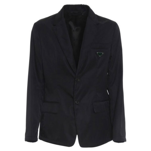 PRADA/普拉达  男装 男士 黑色尼龙时尚西装夹克外套 SD0991-WQ8-F0002