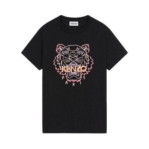  KENZO/高田贤三 女士黑色虎头T恤 FC52TS8464YG-99 PLFSX