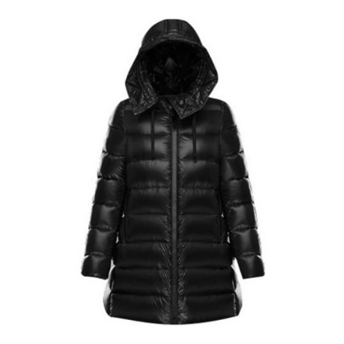 MONCLER|蒙口  Suyen 经典亮面抽绳兜帽羽绒服 女款 黑色