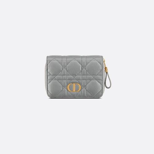 DIOR迪奥 22年秋冬 女士 钱包 Portefeuille compact zippe Dior Caro S5032UWHC_M41G