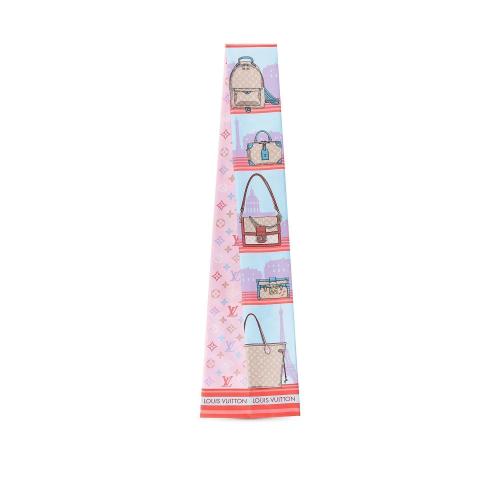  LV路易威登 22年秋冬 女士 丝巾 SKYLINE STORY 束发带 M77318