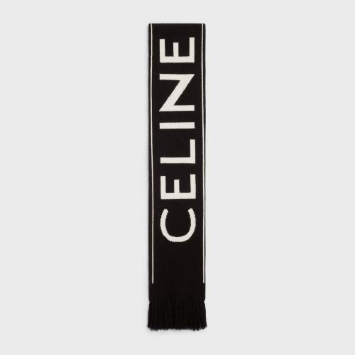  CELINE赛琳思琳 22年秋冬 男士 围巾 CELINE羊毛和山羊绒混纺围巾 2A95Q227O.38OW
