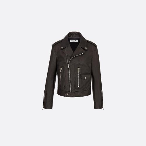  DIOR迪奥 22年秋冬 女士 夹克 短夹克-黑色羊皮革 845V02AL200_X9000 预定商品1-3周发货