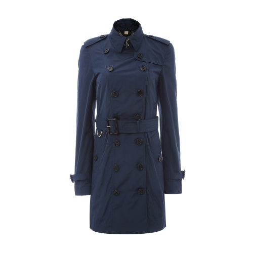 BURBERRY/博柏利 风衣 巴宝莉 深蓝色女士风衣 大衣 外套 上装瑕疵特卖（陈列痕迹，不影响使用）