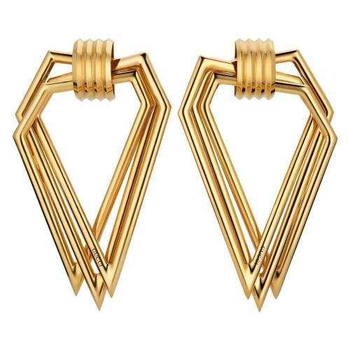  GUCCI古驰 22年秋冬 女士 多三角形造型耳环 716654 I4729 8063