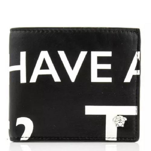  VERSACE/范思哲 男士黑色皮革钱包 DPU2463DPSTLDNWP PLSX