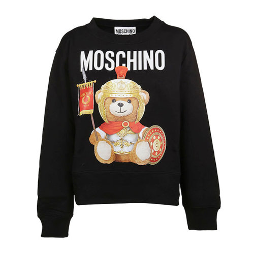 Moschino 莫斯奇诺 女装 服饰 棉质士兵小熊LOGO印花 女卫衣