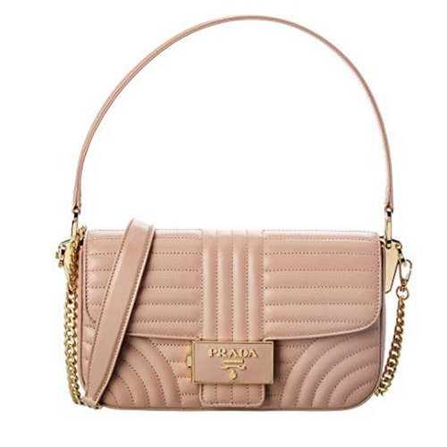 PRADA/普拉达  女包女士皮革时尚百搭方形徽标品牌字母手提斜挎单肩包  1BD223-2D91-CUI-F0633