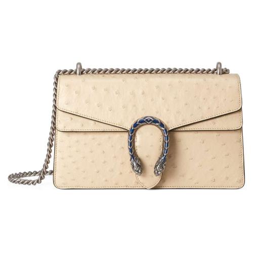  GUCCI古驰 22年秋冬 女士 Dionysus系列鸵鸟皮小号肩背包 400249 EY0IN 9585