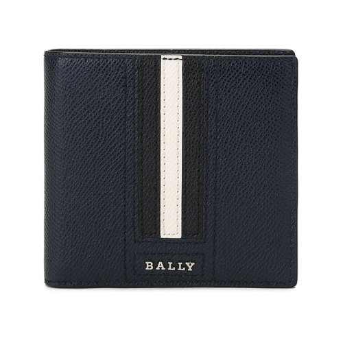 BALLY/巴利【22春夏新款】男士皮质短款钱包钱夹条纹 TEISEL LT