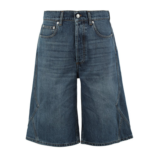 Alexander McQueen/亚历山大麦昆22春夏牛仔短裤男士短裤677779QSY66