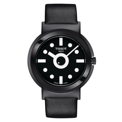TISSOT/天梭 菲斯系列特别款 男士石英机芯精钢表壳和皮质表带腕表41毫米T134.410.37.051.00