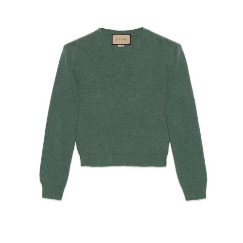  GUCCI古驰 22年秋冬 男士 V领针织毛衣 715275 XKCPU 3222