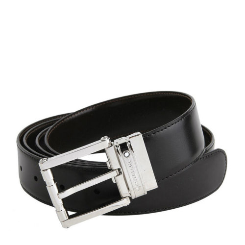 MontBlanc/万宝龙 男士双色两面可用商务休闲针扣皮带腰带 可裁剪 105092