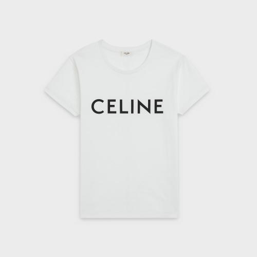  CELINE赛琳思琳 22年秋冬 女士 短袖T恤 T-SHIRT CELINE JERSEY COTON 2X764671Q.01EA