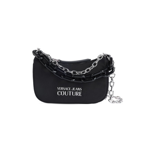 VERSACE/范思哲斜挎包休闲链条单间潮流包包黑色百搭