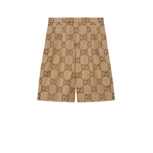  GUCCI古驰 22年秋冬 男士 大号GG帆布短裤 673181 ZAHT6 2580 预定商品2-6周发货