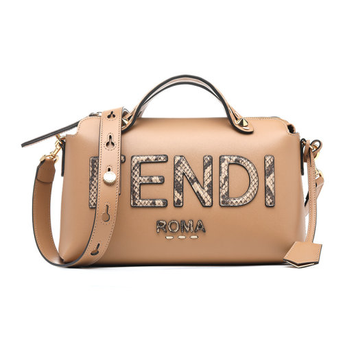 FENDI/芬迪21新品BY THE WAY牛皮革波士顿包女士单肩包8BL146AHMM
