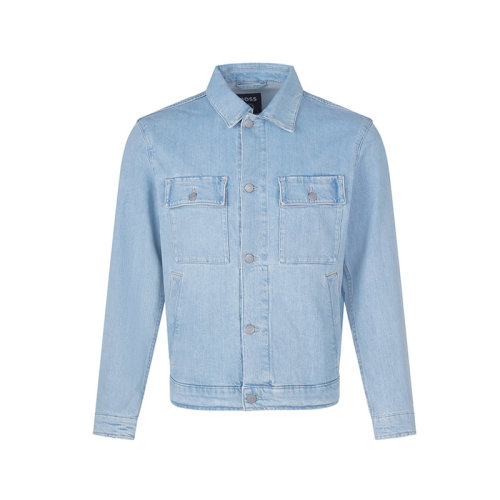 HUGO BOSS/雨果博斯 【22秋冬新款】 男士棉质牛仔服夹克上衣外套 50473006