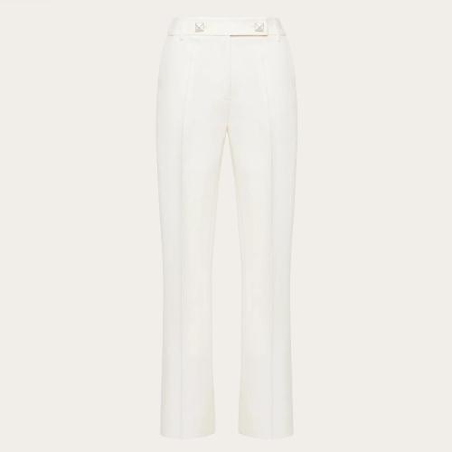  VALENTINO华伦天奴 22年秋冬 女士 休闲裤 PANTALON EN CREPE COUTURE XB3RB3651CFA03