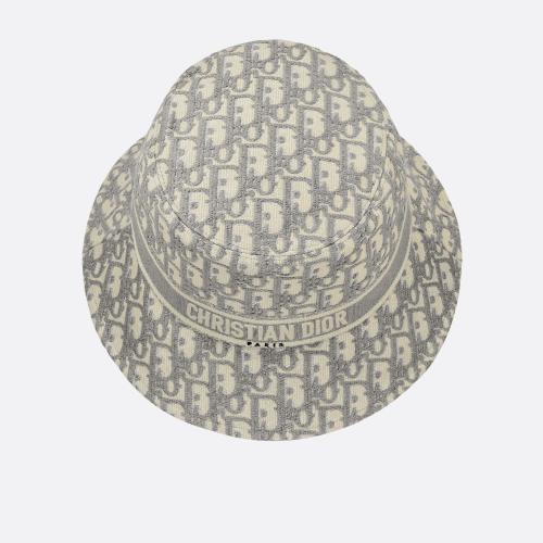  DIOR迪奥 22年秋冬 女士 帽子 D-Oblique 窄檐桶帽 11DOB923I132_C810 预定商品1-3周发货