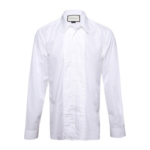 GUCCI/古驰 男士白色棉质翻领长袖上衣衬衣衬衫 333764-21131 多款可选
