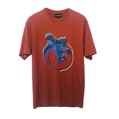 EmporioArmani/安普里奥阿玛尼/橙色男士短袖T恤