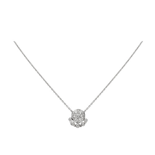 CARTIER/卡地亚 ETINCELLE系列 白金镶嵌钻石爪子形状项链B7224571