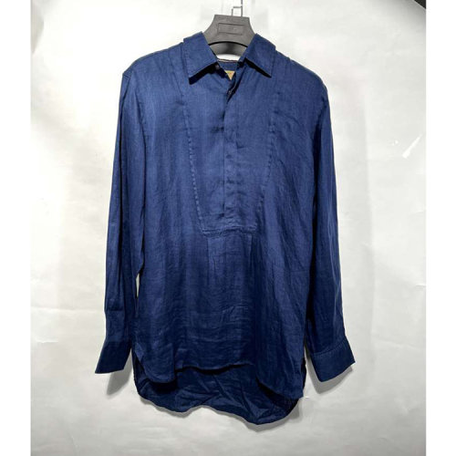 BURBERRY/博柏利 蓝色男士长袖衬衫