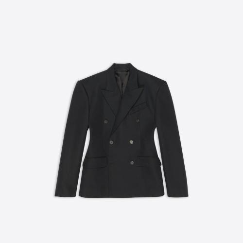  BALENCIAGA巴黎世家 22年秋冬 女士 夹克 Waisted Jacket in Black 704450TLT171000
