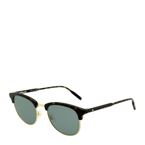 MontBlanc/万宝龙 经典 简约 黛眉款 方圆形 男女款 太阳镜 板材 合金 全框 墨镜 眼镜  MB0083S 51mm MontBlanc 万宝龙