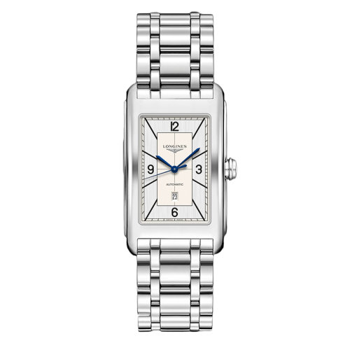 LONGINES/浪琴 黛绰维纳系列 女士银色自动机械精钢表壳表带腕表28.2X47毫米L5.767.4.73.6