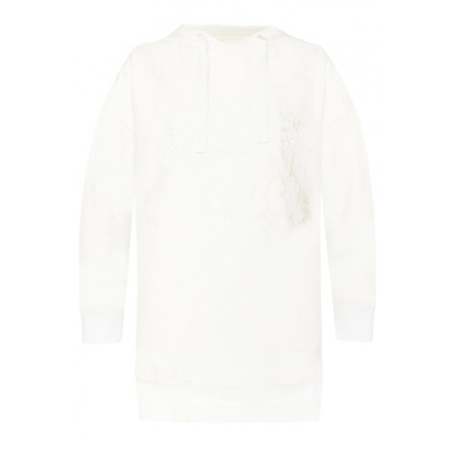 FENDI/芬迪  女装 服饰 白色棉质时尚简约连帽卫衣 女卫衣