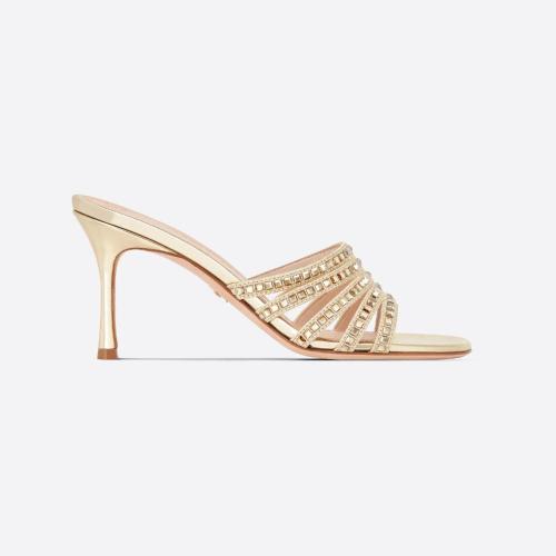 DIOR迪奥 22年秋冬 女士 高跟凉鞋 Dior Gem 带跟凉拖 KDQ788SQR_S71K