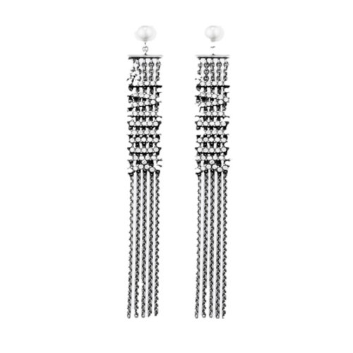 DIOR/迪奥 女士 金属 银色 时尚 耳环 E1041ADRCY909 HJH0012BC