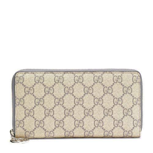 GUCCI/古驰 男士帆布双G印花小号长款钱包手拿包钱包男包