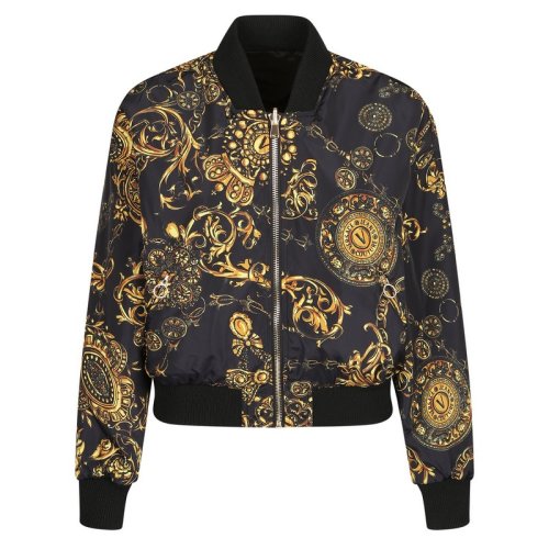  VERSACE JEANS COUTURE 女士黑色涤纶夹克 71HAS408 CQS00 G89 PLFSX