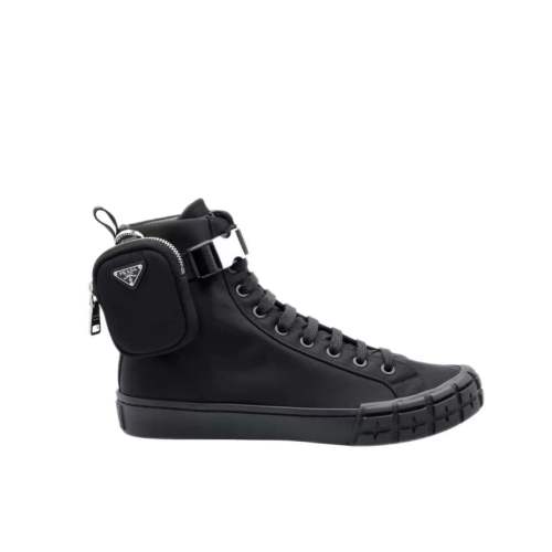 PRADA/普拉达时尚百搭高帮男士休闲运动鞋2TG1743LFVF0002