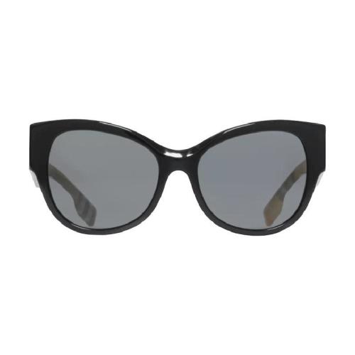  BURBERRY 22年秋冬 女士 Vintage 格纹装饰蝴蝶框太阳眼镜 40806111 预定商品1-3周发货