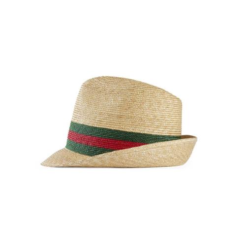  GUCCI古驰 22年秋冬 女士 草编软呢帽 434760 K0M00 9666