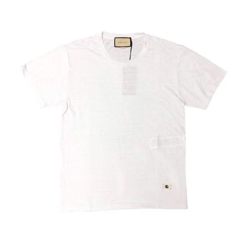 GUCCI/古驰 古琦男装 时尚简约 男士白色棉质短袖T恤 650083 XJC6N 9692 HKY0011N