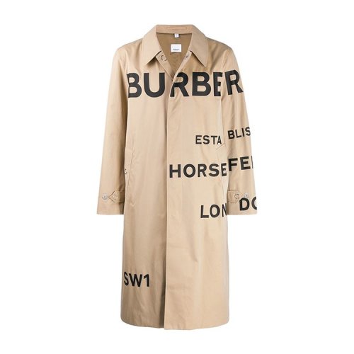 秋冬BURBERRY/博柏利 男士米色弹力棉风衣 8015897