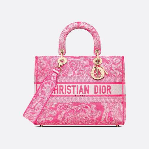  DIOR迪奥 22年秋冬 女士 手提包 Sac Lady D-Lite Large M0566OROC_M956