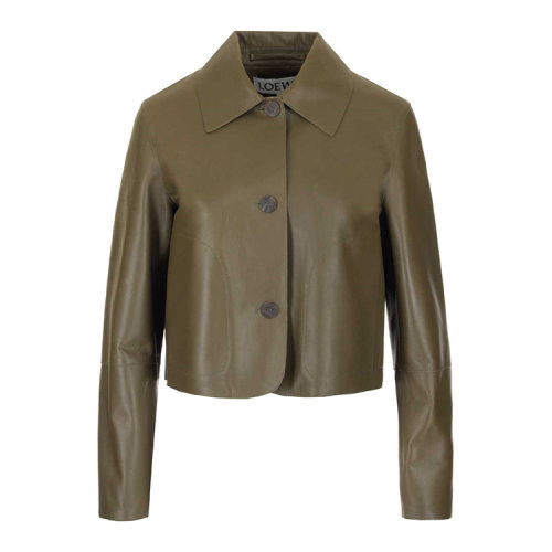 LOEWE/罗意威 20年春夏 服装 女性 绿色 女士皮衣 S1108230CL4160