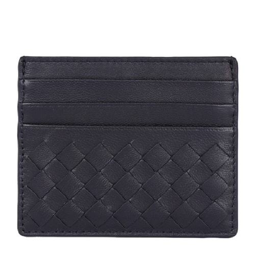  Bottega Veneta/葆蝶家 男士黑色皮革卡包 162150 V001N 1000