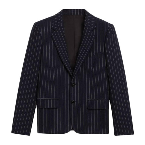 CELINE/赛琳 女士蓝色棉质条纹时尚百搭西服上衣外套 2V1320-18J-07OW