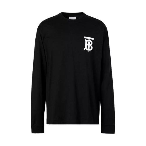  BURBERRY/博柏利 黑色经典logo标志男士长袖T恤 80245991