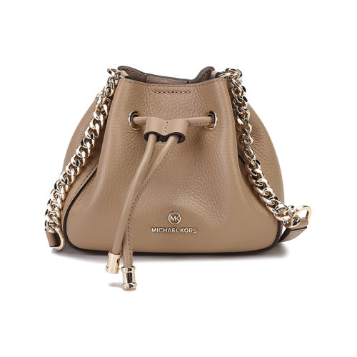 Michael Kors/迈克·科尔斯【22春夏新款】女士PHOEBE系列皮革超小号单肩斜挎包抽绳包水桶包 32H1L8PD0L